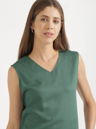 Jade V-Neck Sleeveless Top