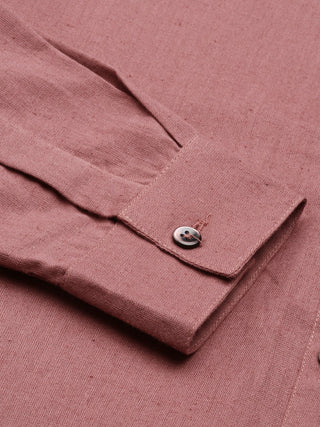 Rose Taupe Airy-Linen Shirt