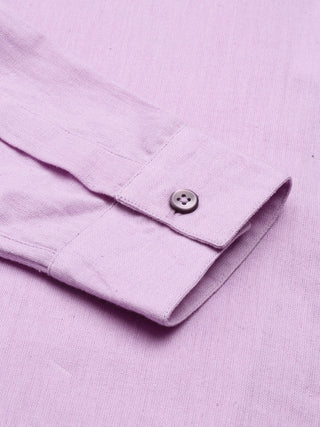 Lilac Airy-Linen Shirt