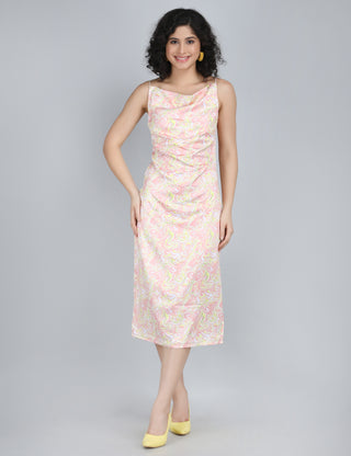 Whimsical Swirl Midi Dress