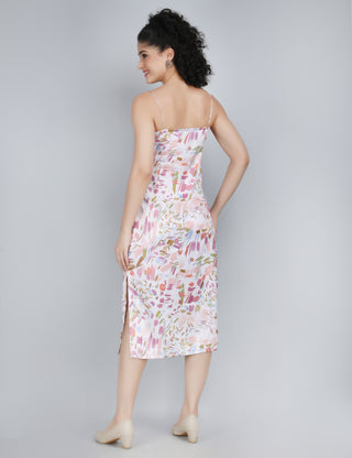 Whimsical Brushstroke Midi Dress