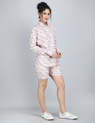 Blossom Breeze Floral Linen Co-Ord Set