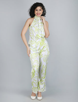 Lime Breeze Halter Co-Ord Set