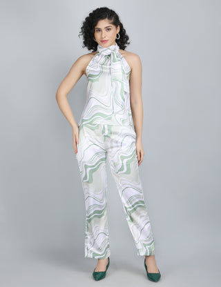 Ethereal Waves Halter Co-Ord Set