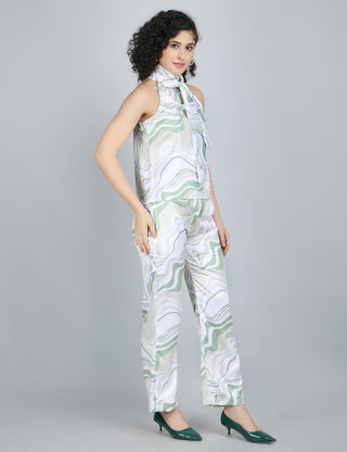 Ethereal Waves Halter Co-Ord Set