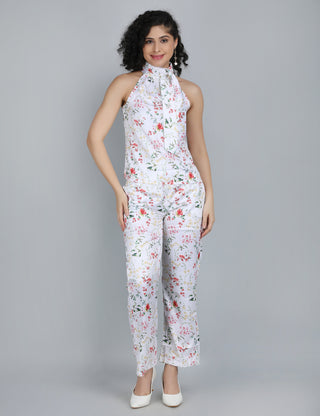 Blossom Floral Print Halter Co-Ord Set