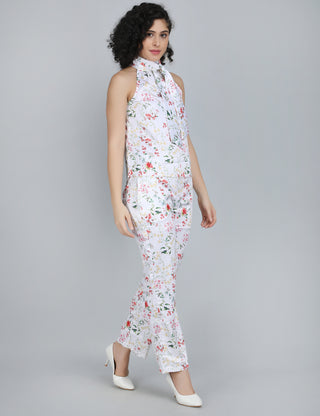 Blossom Floral Print Halter Co-Ord Set