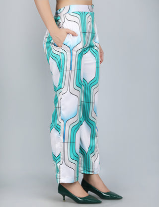 Aqua Waves Halter Co-Ord Set