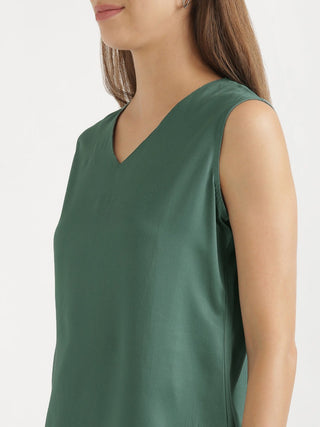 Jade V-Neck Sleeveless Top