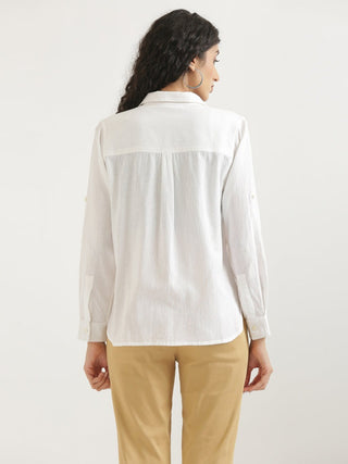 White Airy-Linen Shirt