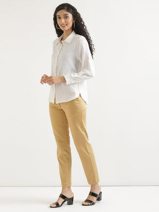 White Airy-Linen Shirt